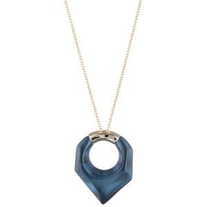 Faceted Pentagon Necklace